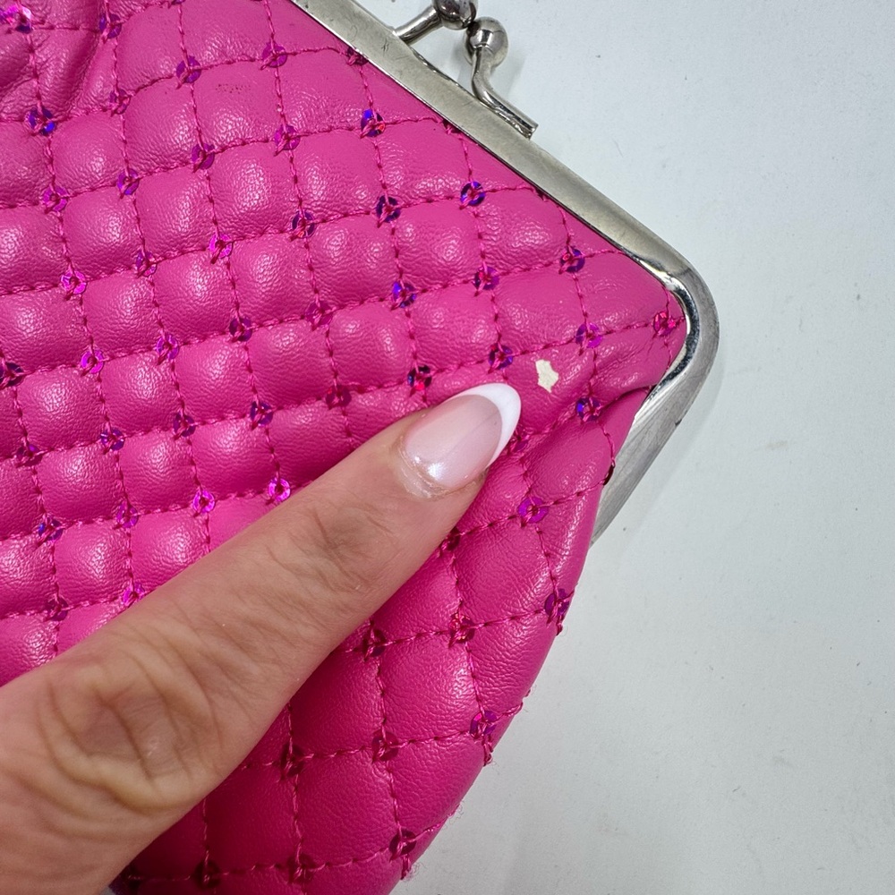 1950’s Pink Quilted Women's Coin Purse - Picture 4 of 5